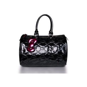 Loungefly Hello Kitty Black Embossed Large Bag